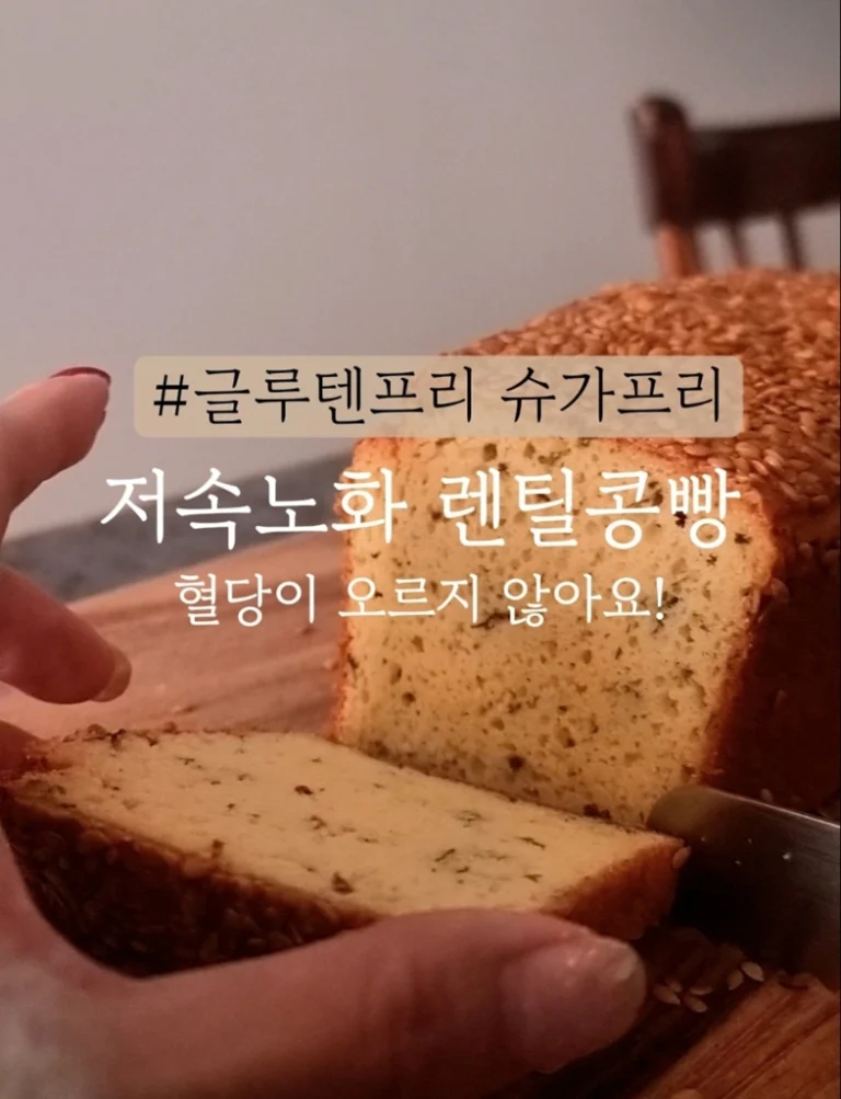 저속노화 렌틸콩 파마산 브레드